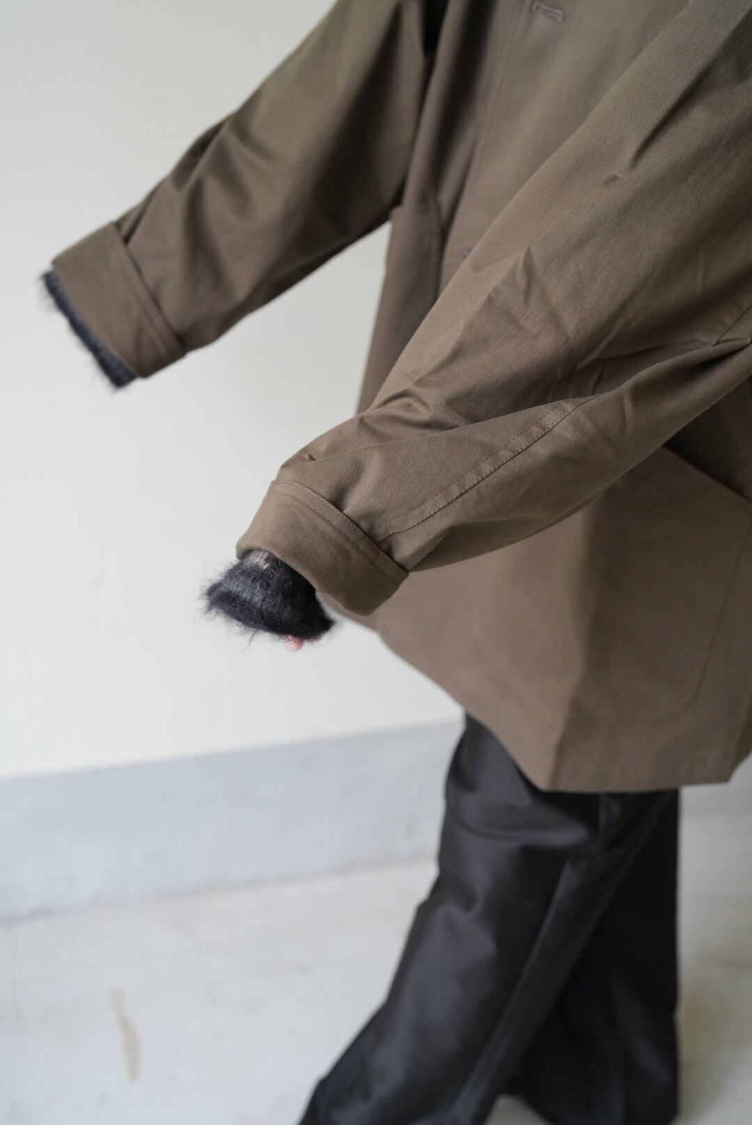 Cristaseya OVERSIZED BLOUSON WITH LEATHER COLLAR | Pay ID