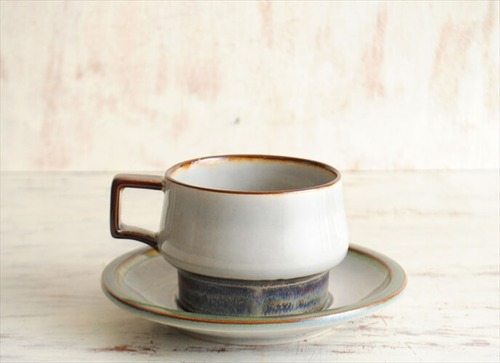 訳あり デンマーク製 クイストゴー TEMA ティーカップ&ソーサー B&G Nissen J.H.Quistgaard 北欧ヴィンテージ アンティーク it1577