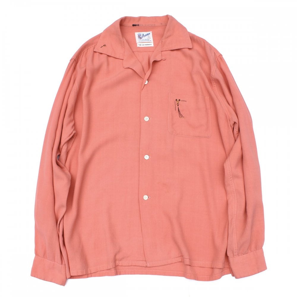 50s Gabardine Shirt - Etsy Canada 50s rayon gabardine shirt