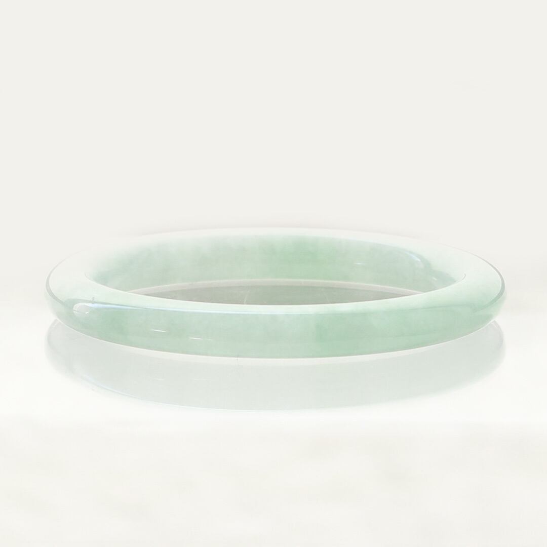内径約56mm 】透明感抜群！バングル A貨翡翠 jd_bg1221 | 【MeiNu