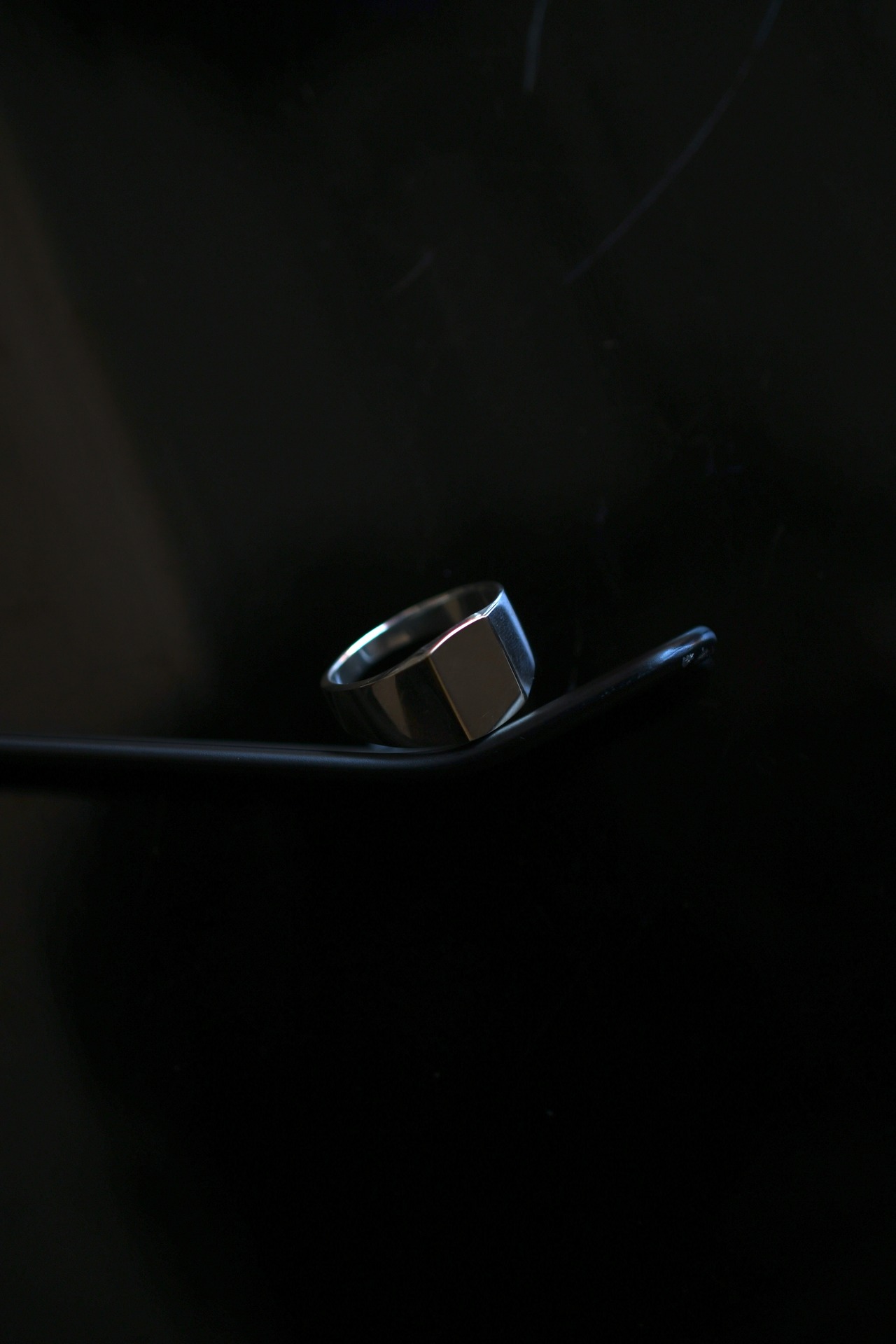 VERMEIL SQUARE SIGNET RING