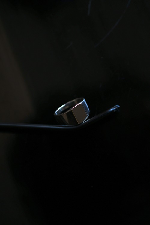 VERMEIL SQUARE SIGNET RING