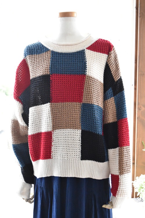WYTE(ワイト) 26A/W Grid-check knit