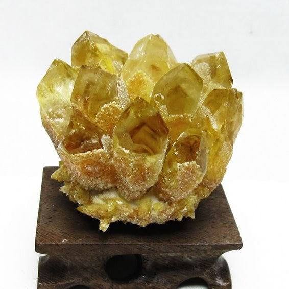 シトリン クラスター シトリンクォーツ 原石 台座付属 一点物 182-8460