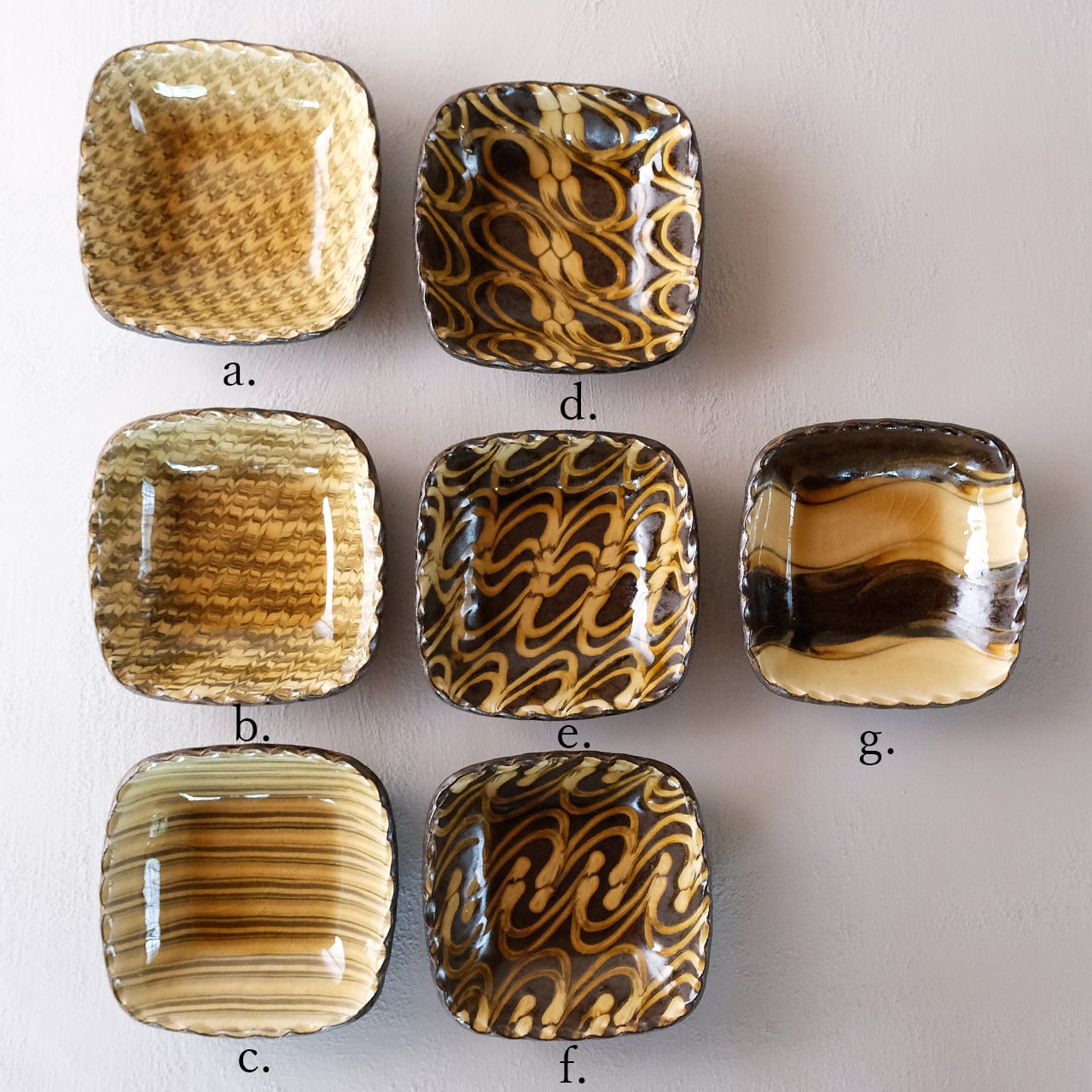 伊藤丈浩 Takehiro Ito スリップウェア 角鉢小 no.1e | les