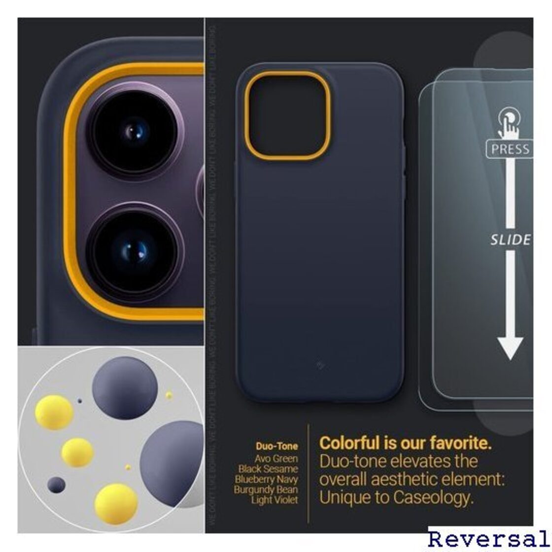 新品》 Caseology iPhone 14 Pro Max 用 ケース 強化ガラスフィルム付 