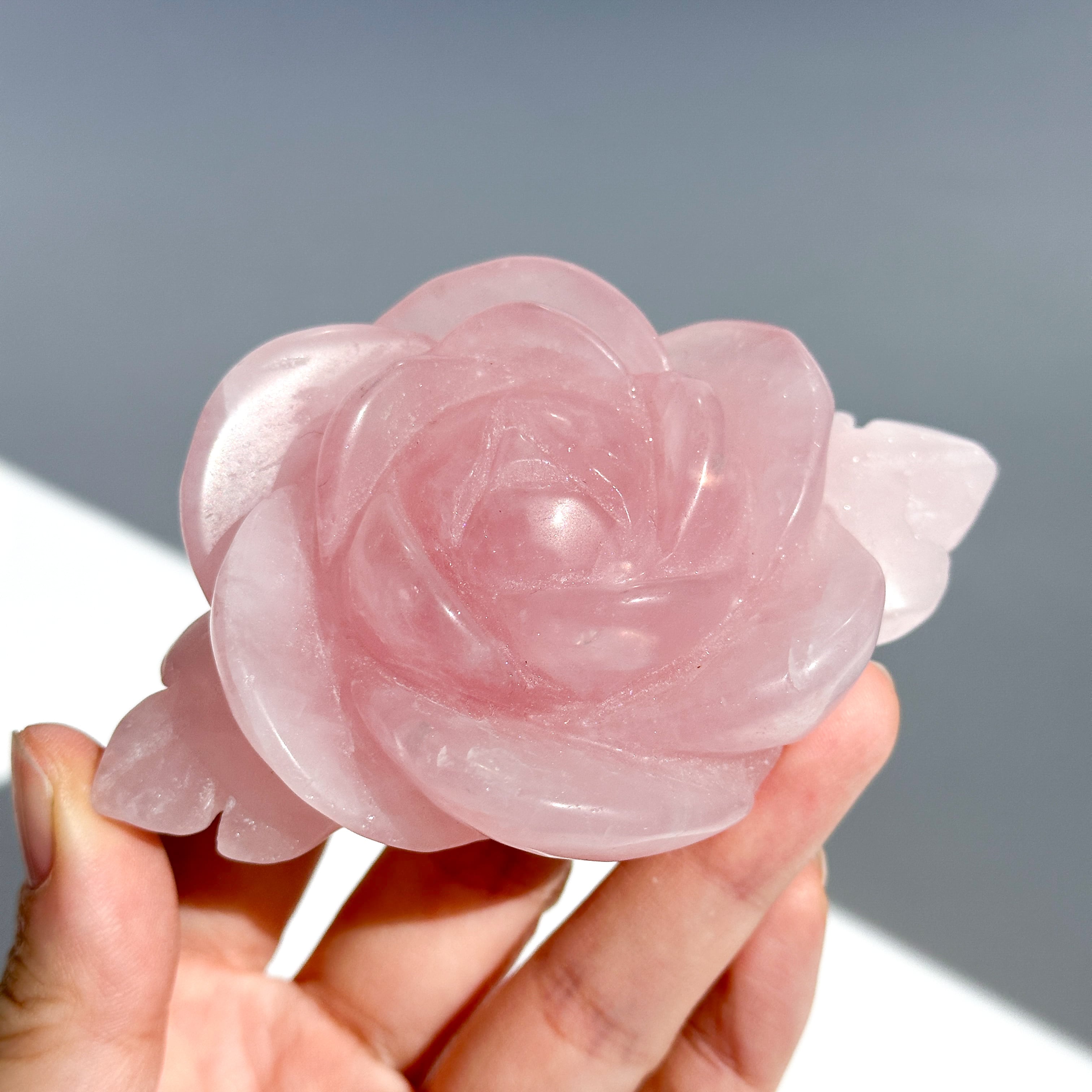 Big ローズクォーツ バラ 01◇ Rose Quartz ◇天然石・鉱物
