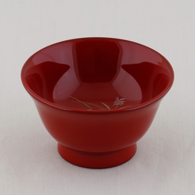 17-9 輪島塗　ぐいのみ／朱塗／干支 未蒔絵