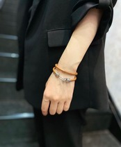 PIPE HOOK LEATHER BRACELET / パイプフックレザーブレスレット