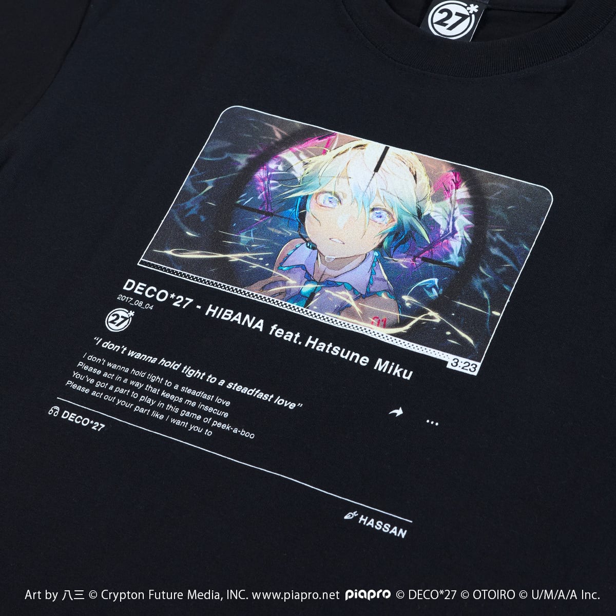 ヒバナ】サムネイルTシャツ / ブラック | OTOIRO ONLINE STORE