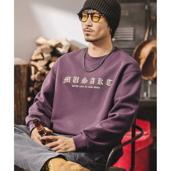 Back print design sweat P381