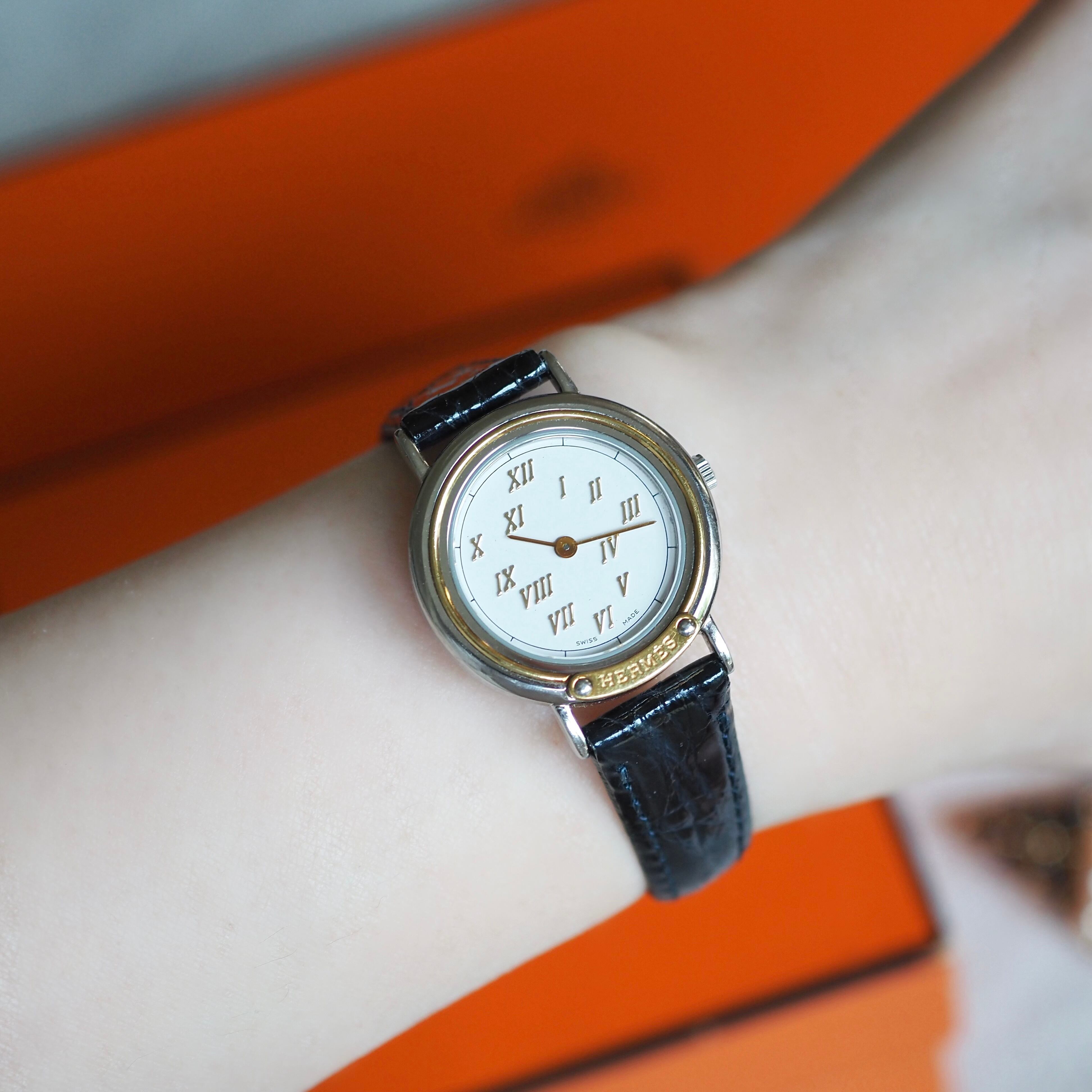 HERMES エルメス メテオール レディース クォーツ ヴィンテージ時計