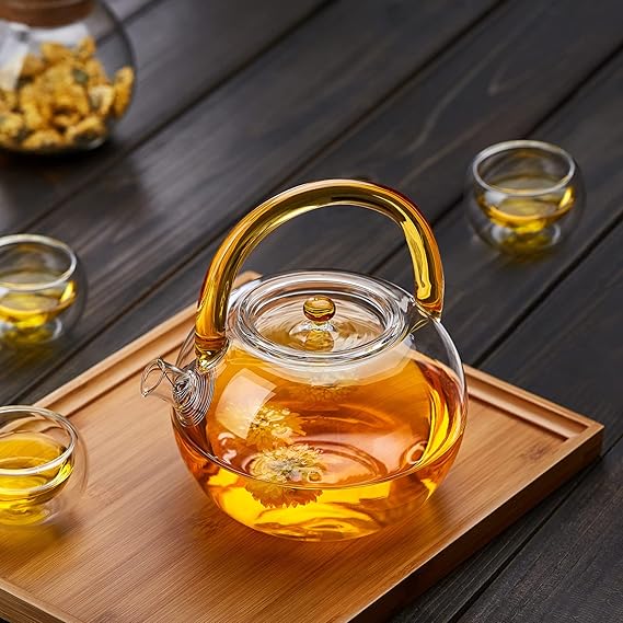 パーツ YSK フォーライフ ティーポット ガラス 耐熱 750ml 大容量 4杯用 茶こし