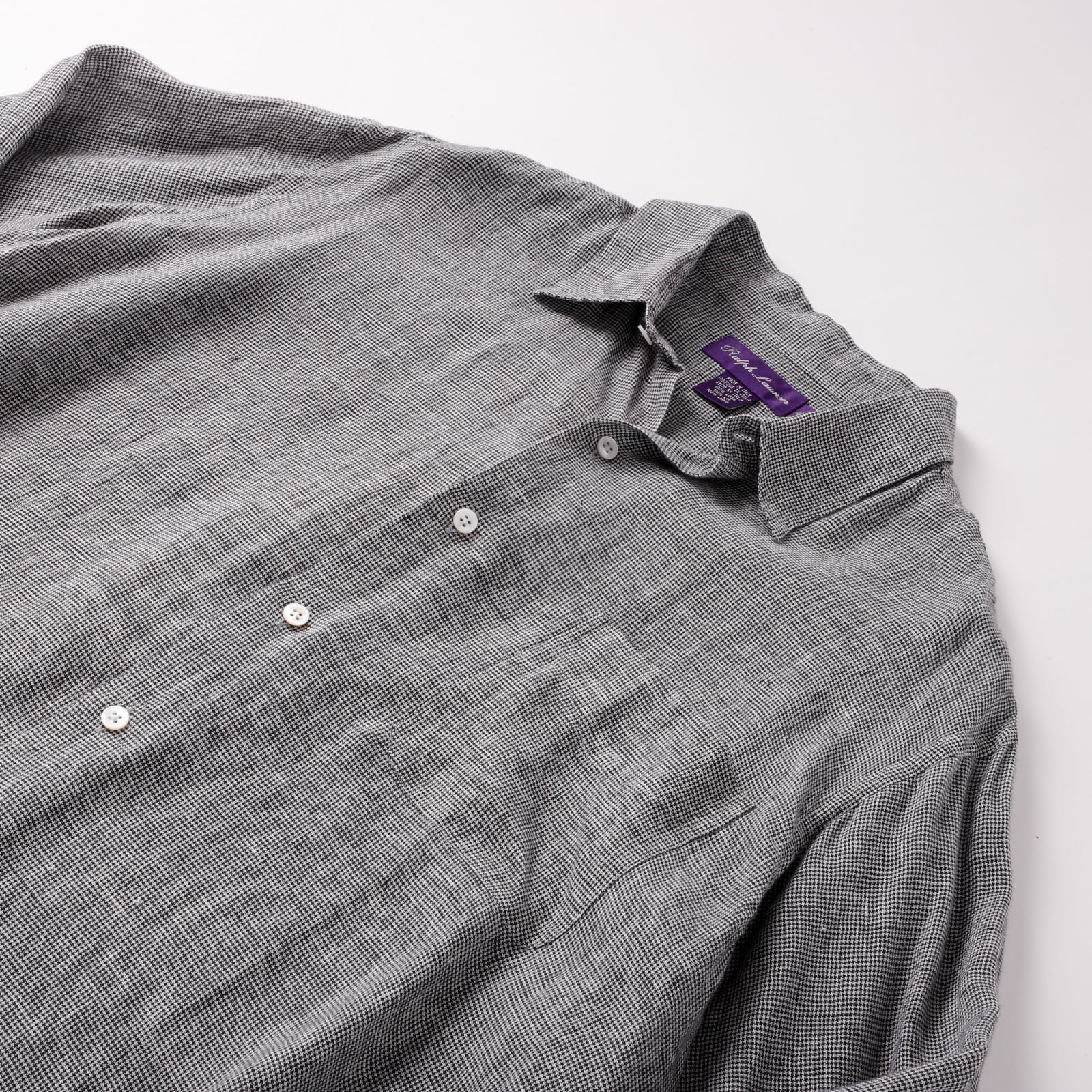 定価10万】Ralph Lauren Purple Label special linen shirt made in