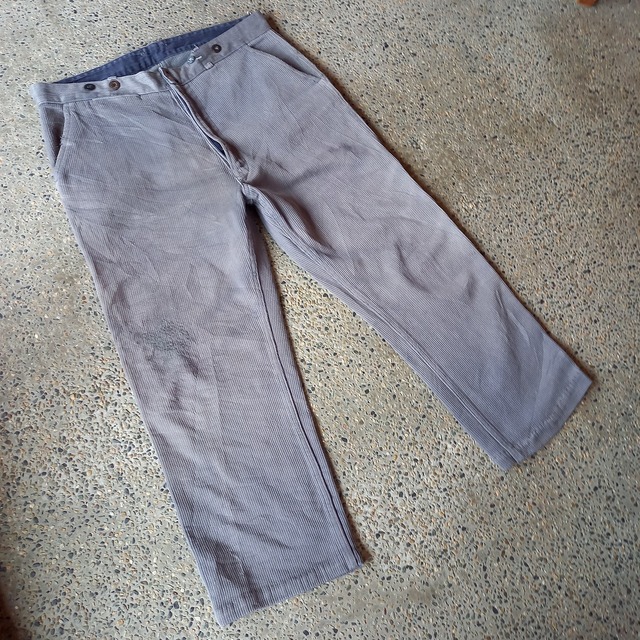 70's~ フランス製 ピケコットンワークパンツ used [110019]