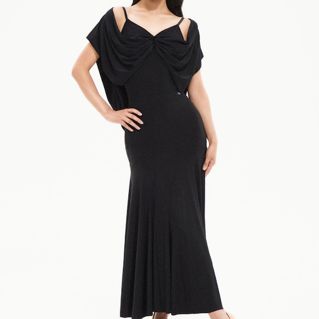 ツイストドレープ バックオープン ダンス レオタード 2col D00339