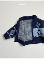 〖取寄〗韓国子供服 / 26winter / minirobe / ペンギンカーディガン / キッズ *S~XL*