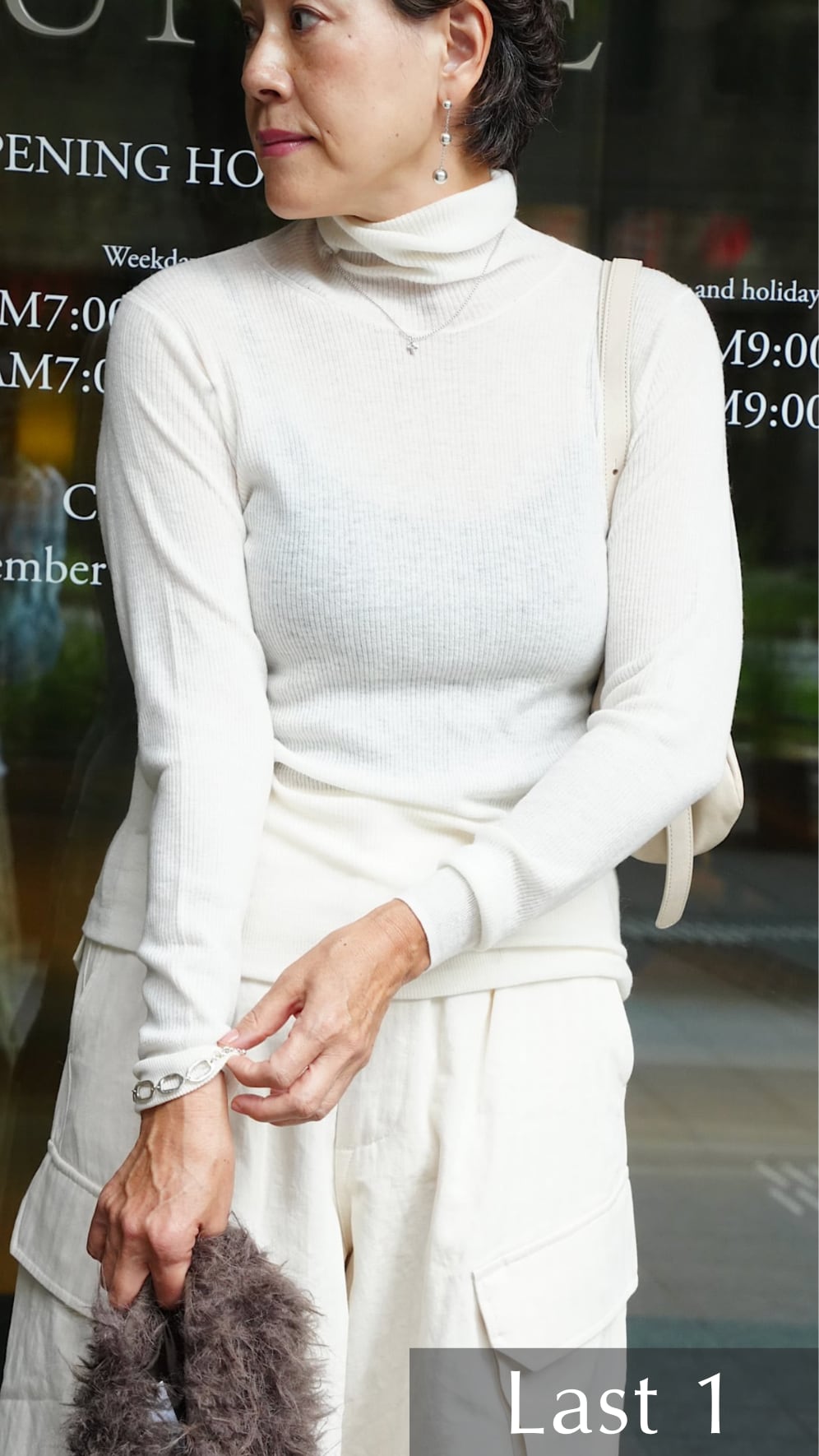 Light wool ribbed turtle(WH)