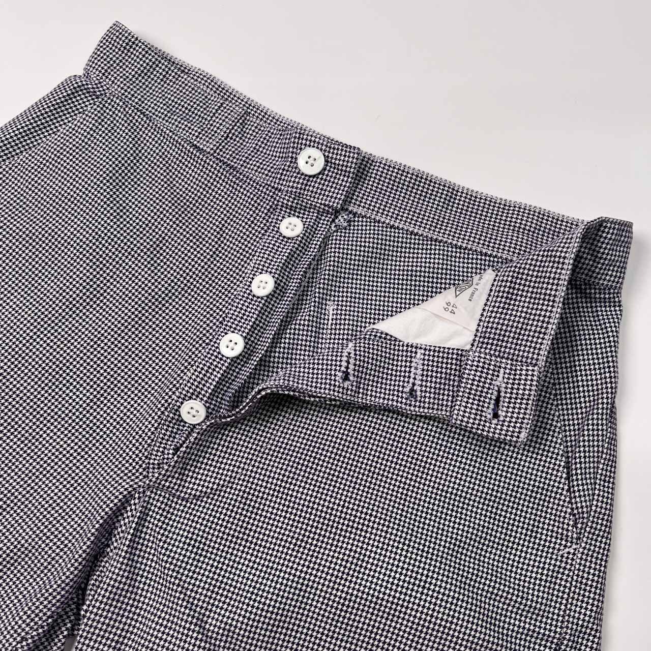 フランス製 DANTON ダントン 千鳥格子 ハーフパンツ ショートパンツ 36/レディース/パープル