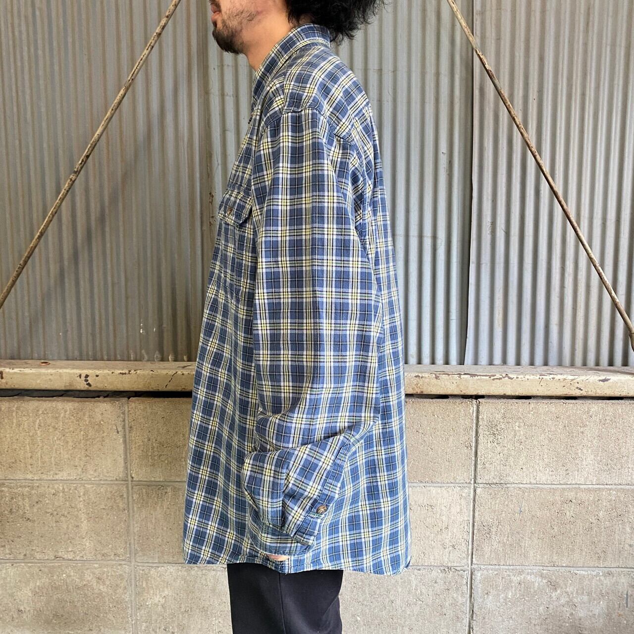 ビッグサイズ Carhartt カーハート 長袖 チェック柄 コットンシャツ 