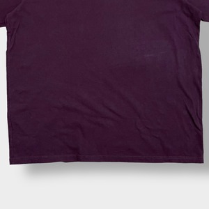 【Carhartt】2XL ビッグシルエット ロゴ プリント  Tシャツ カーハート バーガンディ US古着