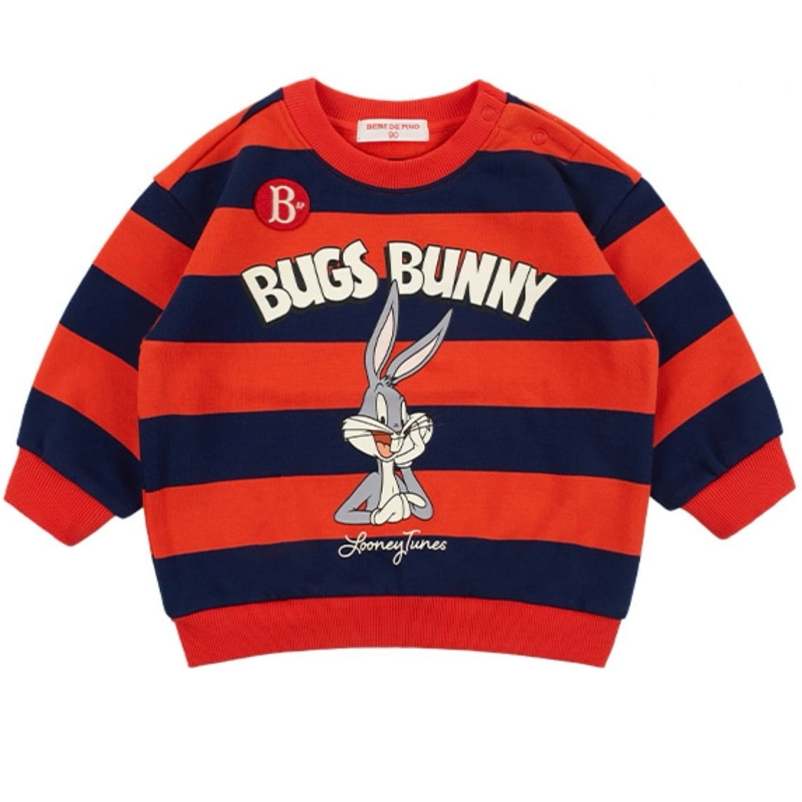 BEBE DE PINO] Bugs bunny baby stripe sweatshirt 正規品 韓国