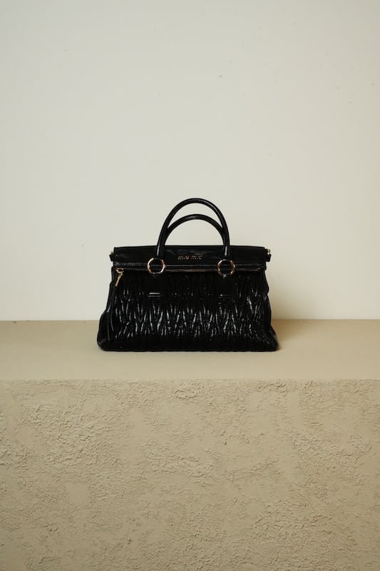 miumiu マテラッセ黒　ヴィンテージ　値下げしました MIUMIU | Raum Vintage