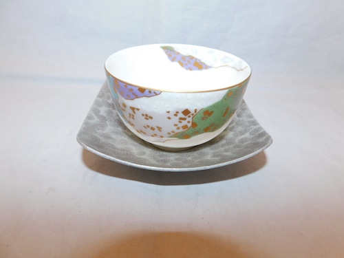 アルミニウム茶托(5客) aluminum Japanese tea five saucers (No16)