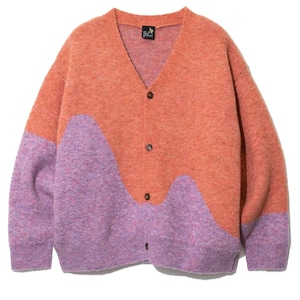 【go slow caravan】 2TONE KNIT CARDIGAN (3色展開) ゴースローキャラバン カーディガン