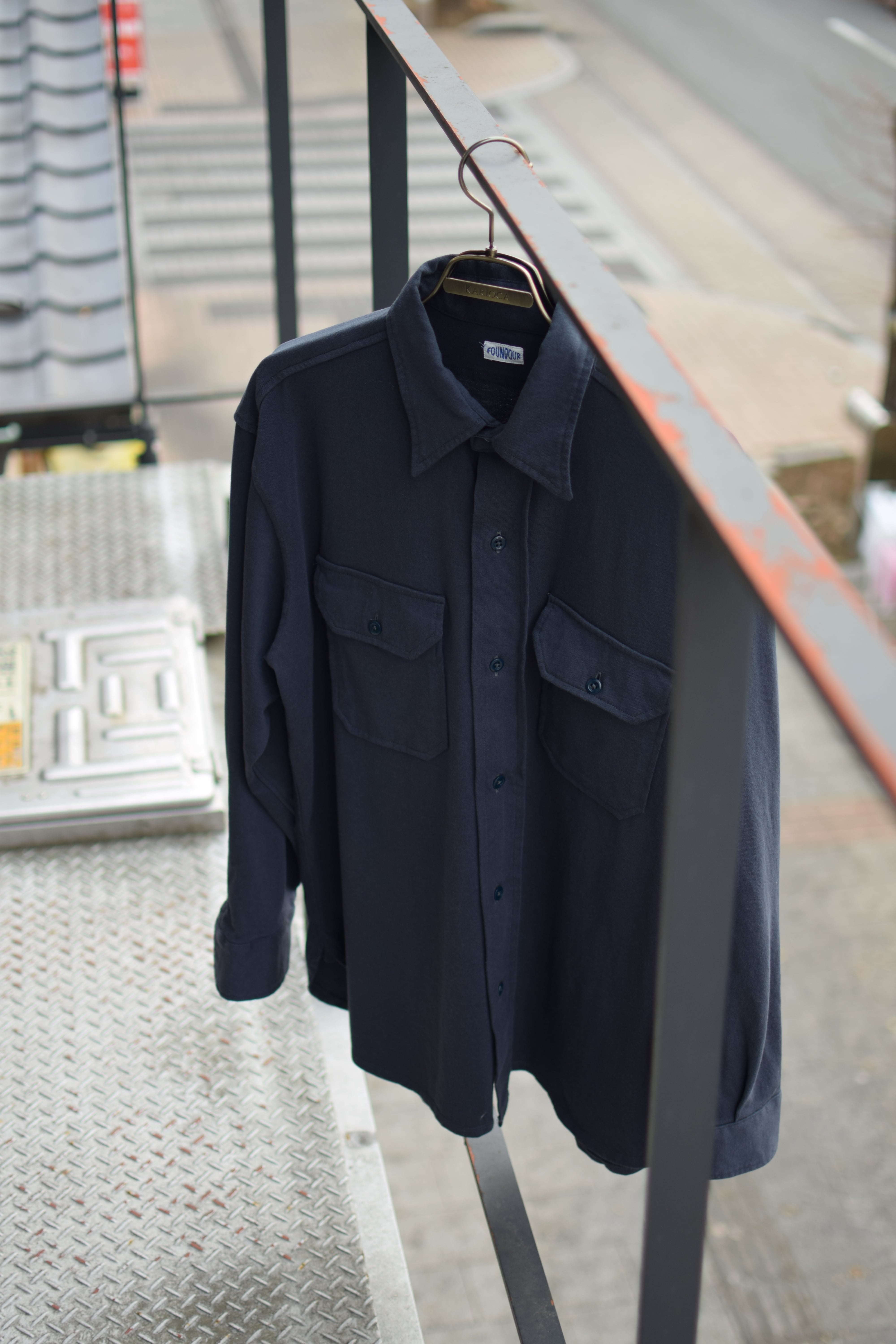 FOUNDOUR / COTTON JERSEY SHIRT