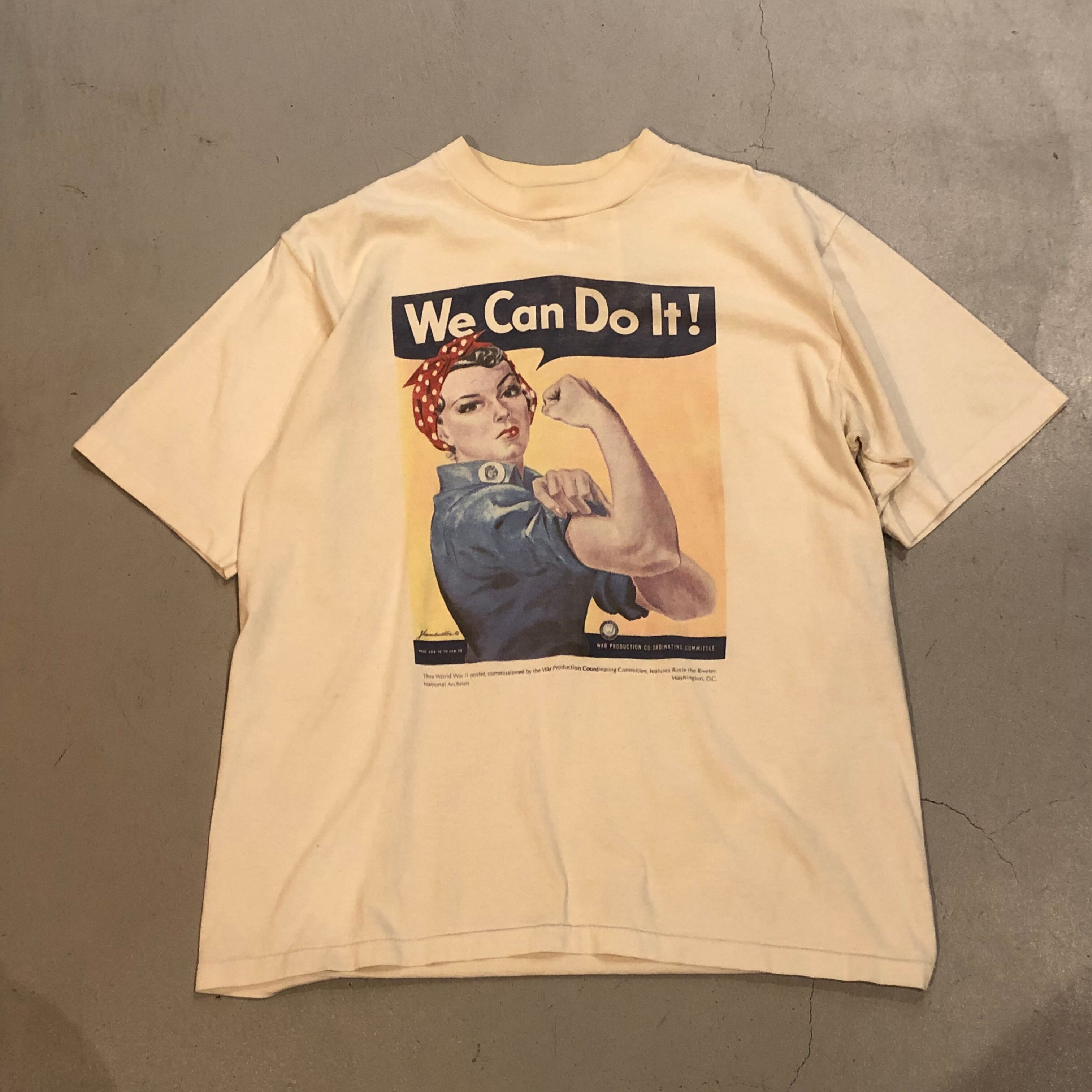90s “We Can Do It!” art t-shirt【高円寺店】