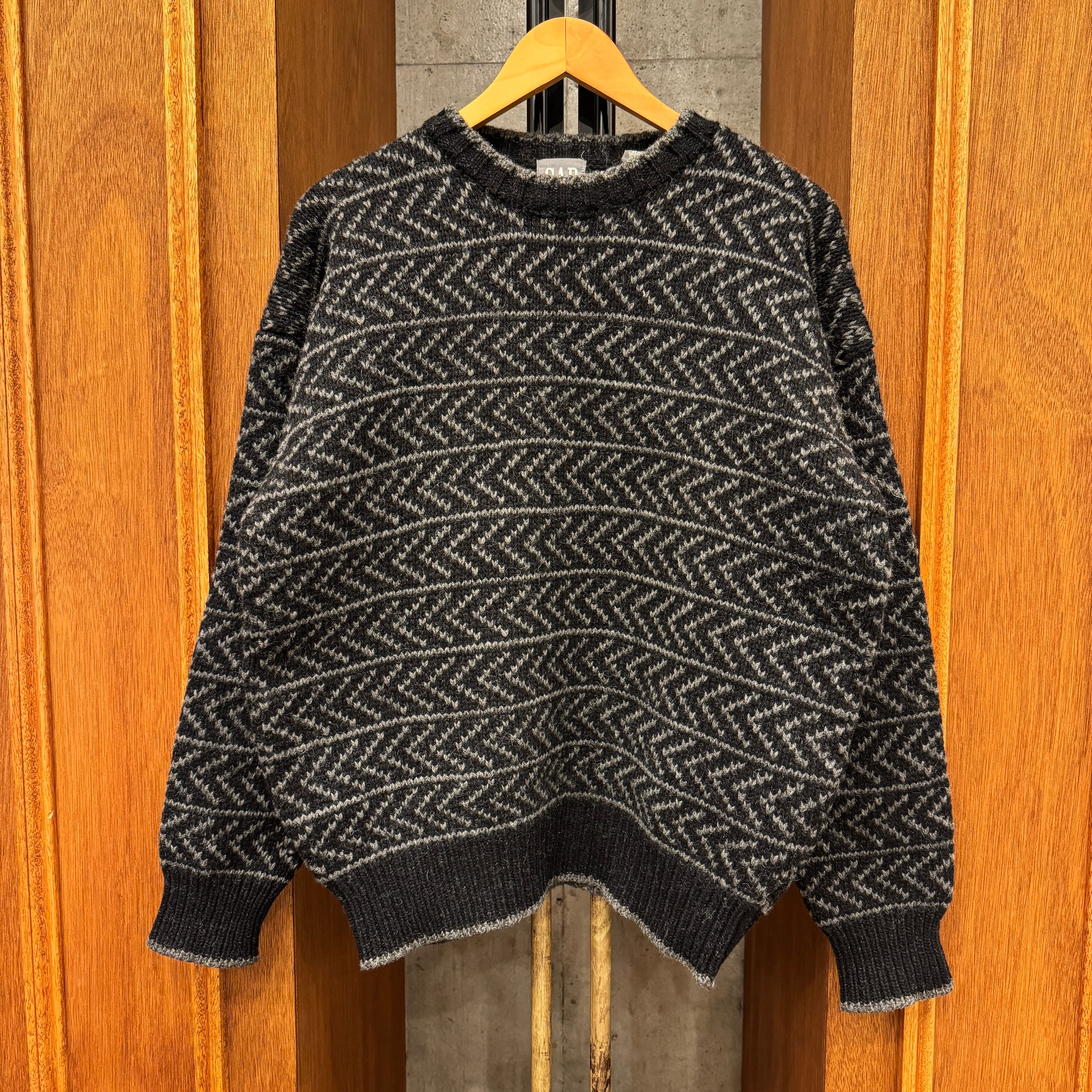 1990s OLD GAP WOOL BORDER SWEATER ⑧ | safarionline