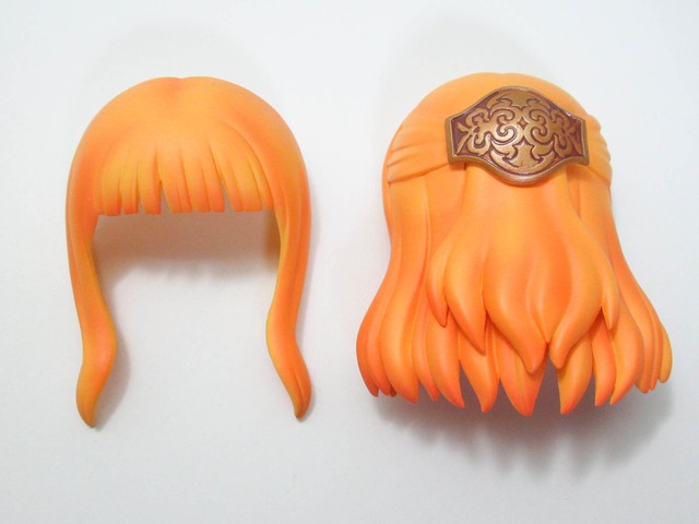 再入荷【1257】 レアさま 髪パーツ ぱっつんロング　ねんどろいど