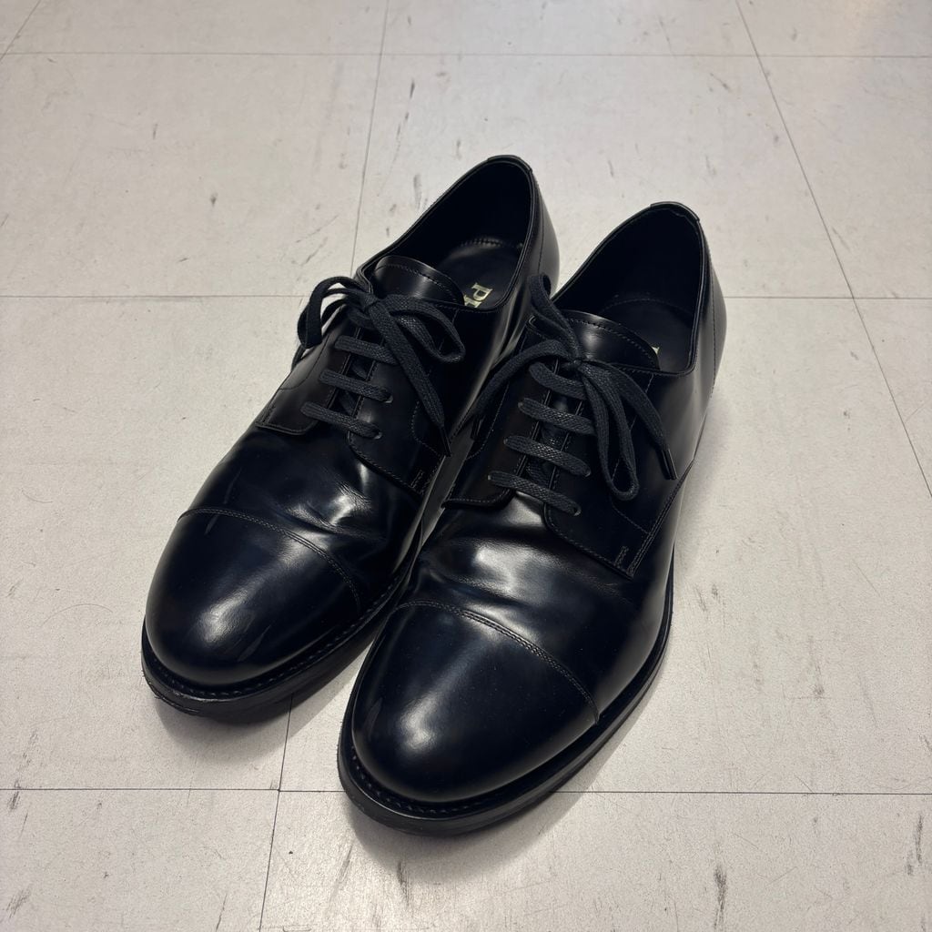 PRADA プラダ Brushed Spazzolato Leather Business Shoes レザー