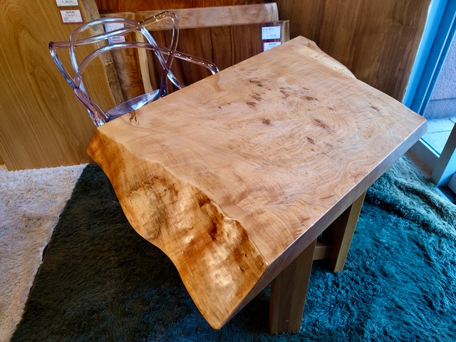 【OUTLET】栃（トチ）_500×700×60_新宿店_テーブル天板/一枚板 1363-2
