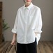 長袖シャツ レディース ブラウス シャツ トップス フロントボタン 襟あり シンプル 無地 胸ポケット カジュアル きれいめ 綿 コットン オフィス デイリー オールシーズン 長袖シャツ レディース