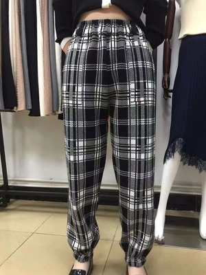 チェックジョガーパンツ