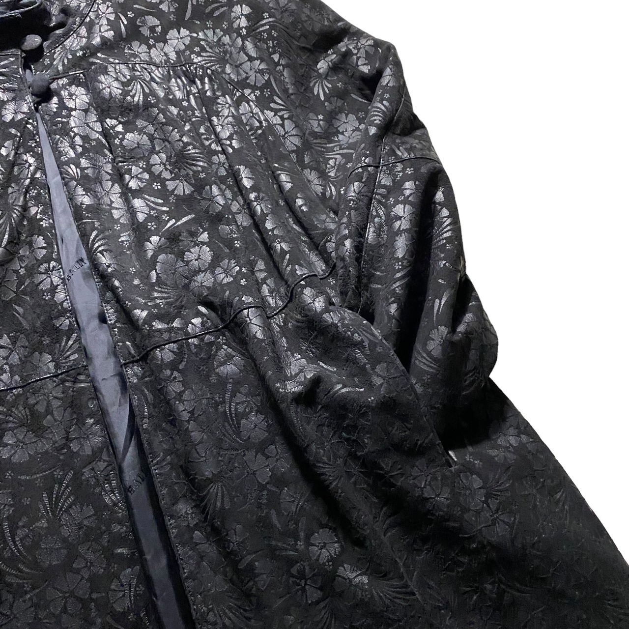 vintage BALLY flower pattern leather jacket