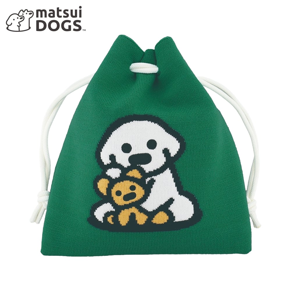 matsui（マツイ）＞ 巾着 matsui DOGS LMA-P006-GR（グリーン