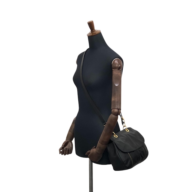 CELINE セリーヌ ショルダーバッグ ブラック レザー 2way vintage ヴィンテージ オールド uezhmr