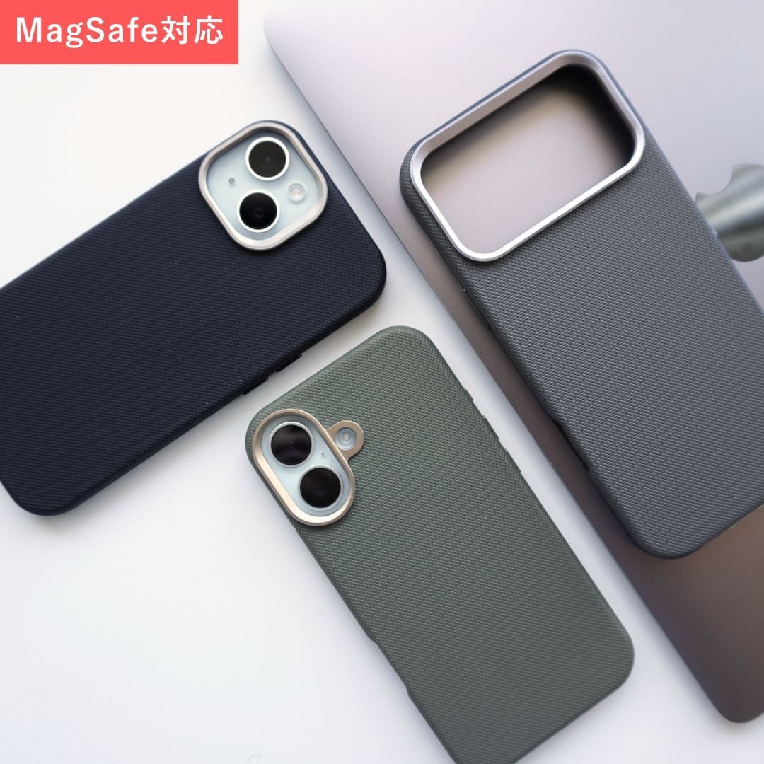MagSafe 対応 ヴィーガン レザー ラギッド ケース | iPhoneケース