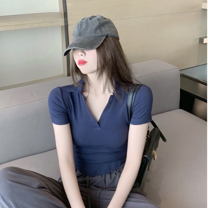 サマースリムショートTシャツ トップス 夏物 ドラファッションホール42342190062