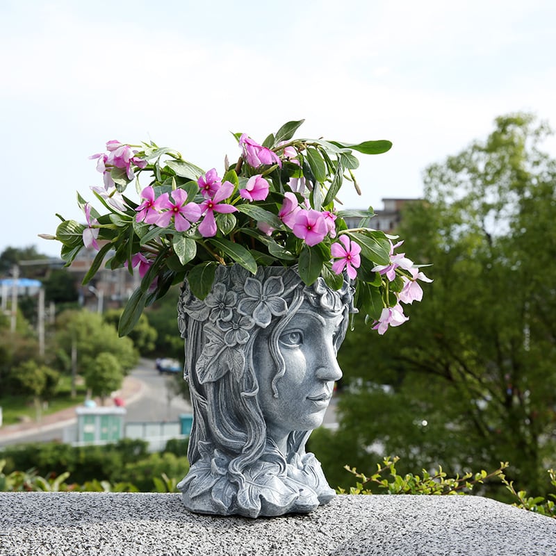 植木鉢 フラワーポット おしゃれ 北欧 ヨーロピアン サイズ 屋外 顔