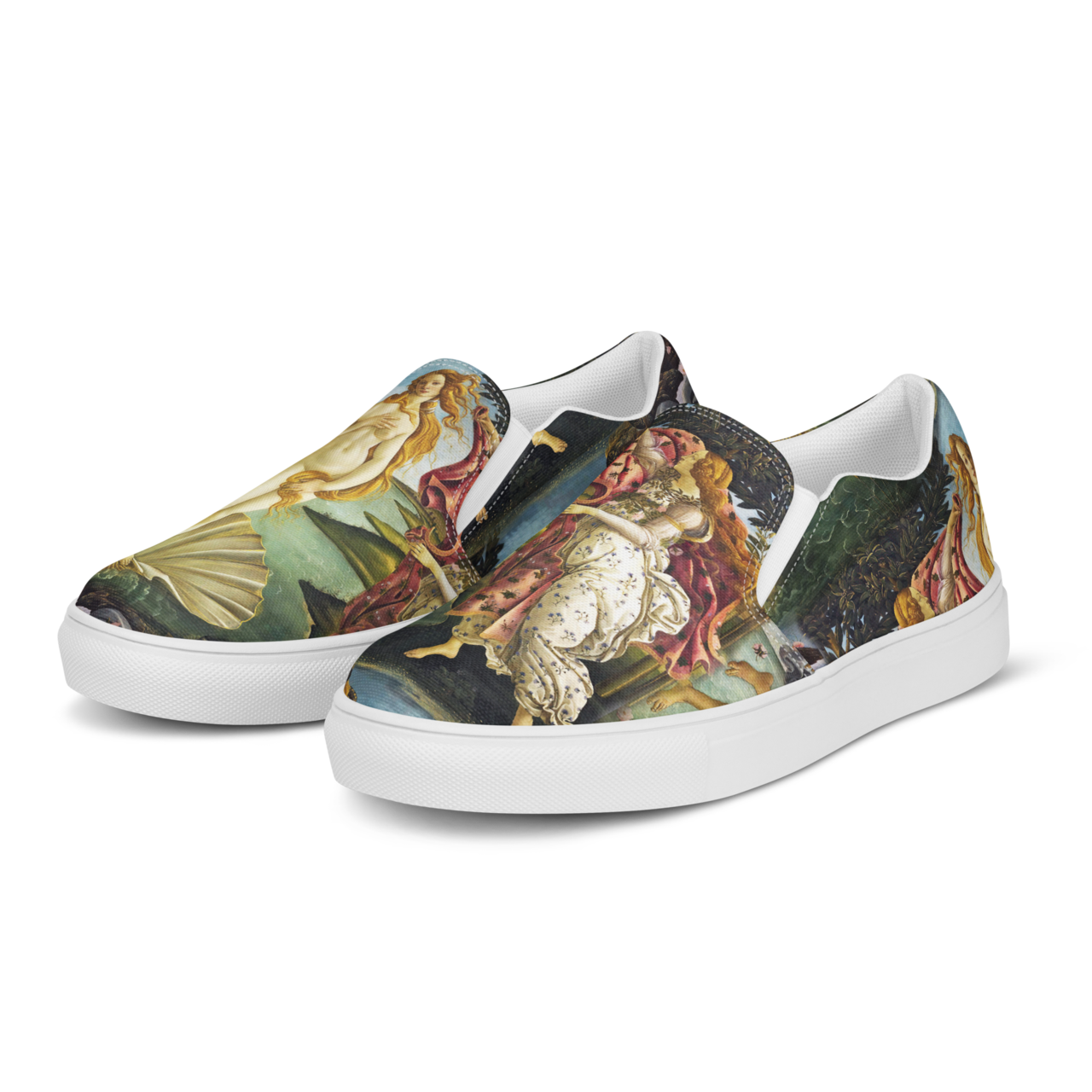 【サンドロ・ボッティチェッリ 】～ヴィーナスの誕生～絵画スニーカー/スリッポンシューズ