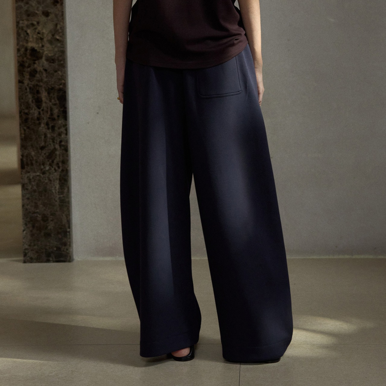 Soft Draping Wide Trousers T4213