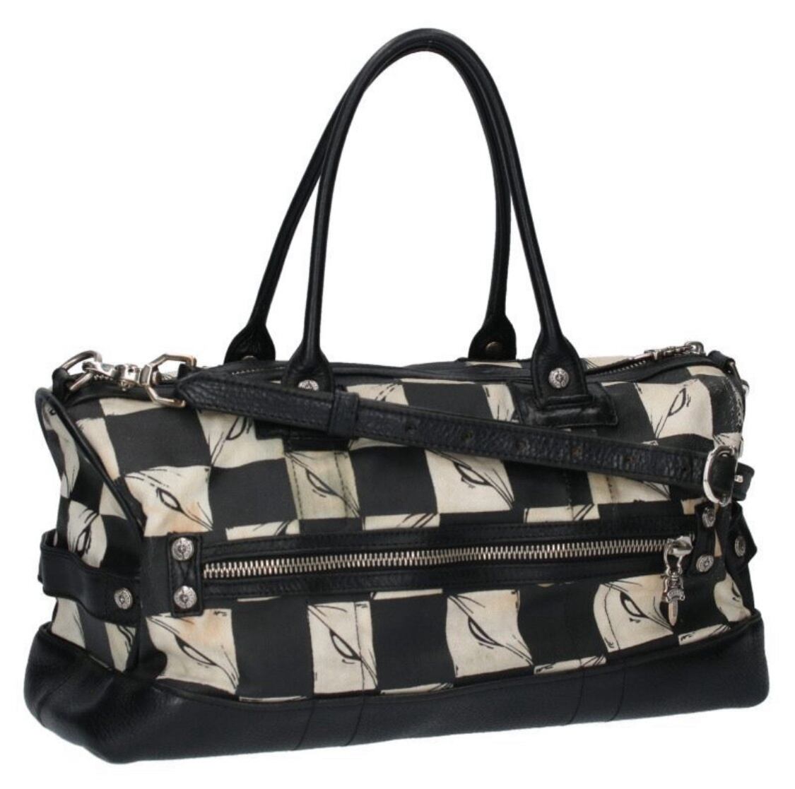 CHROME HEARTS クロムハーツ OVER TIME 99EYESプリントハンドバッグ