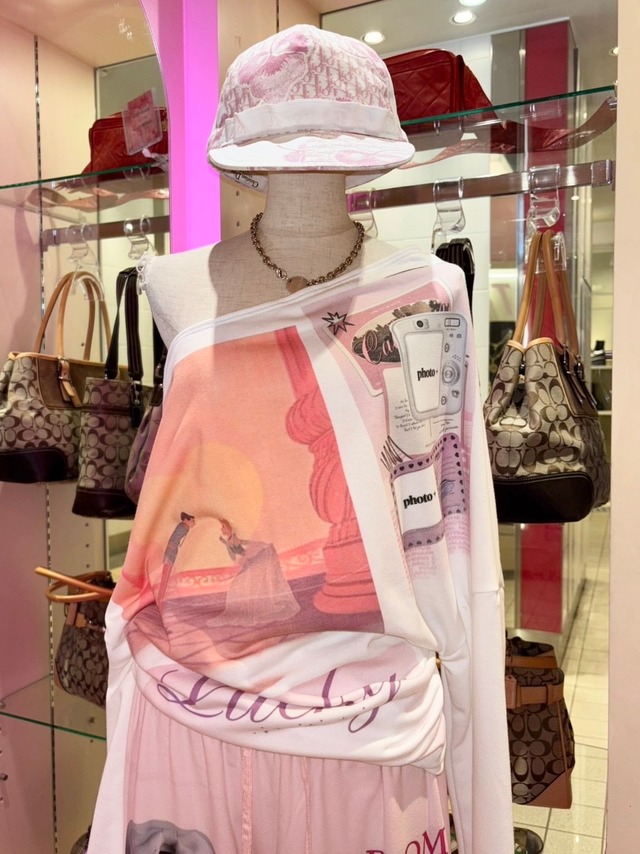 One Shoulder Printed Tops   y2k