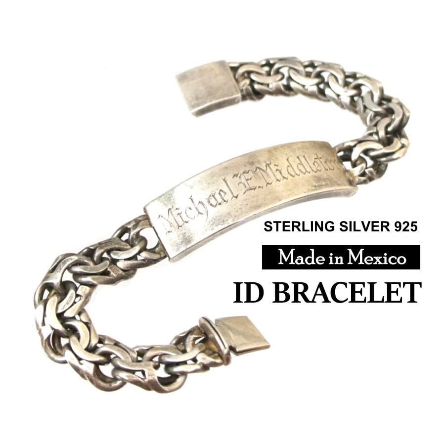 timelessvintage60s ヴィンテージ IDブレスレット Sterling Silver USA製