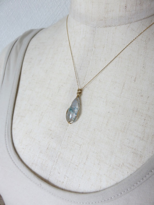 ハイクオリティ大粒12.9ct】ギラライトインクォーツ女神巻き 