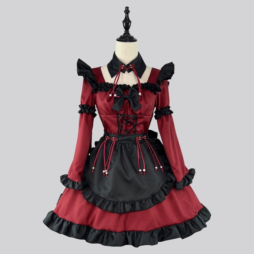 ゴスロリ通販 With U ファッション メイド服 中華ドレス 小悪魔風